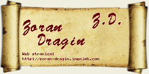 Zoran Dragin vizit kartica
